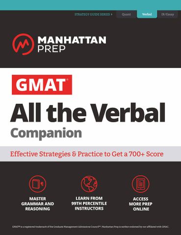 GMAT All the Verbal