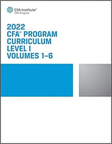 CFA Program Curriculum 2022 Level I Volumes 1-6 Box Set, 1st Edition