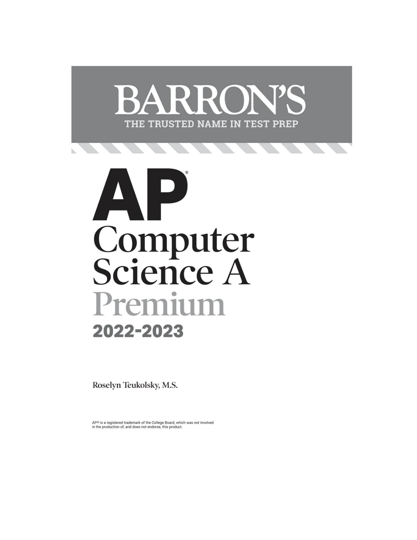 AP Computer Science A Premium, 2022-2023 – E-books Max30