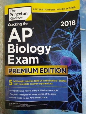 Cracking the AP Biology Exam 2018, Premium Edition