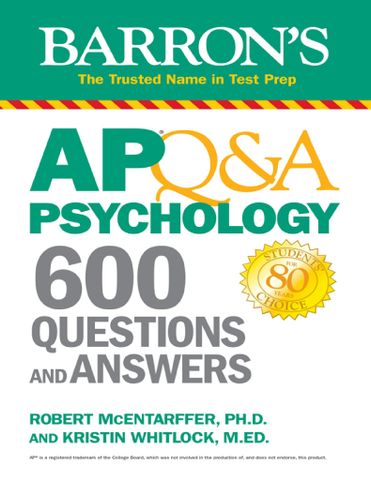 AP Q&A Psychology: 600 Questions and Answers, First Edition (mục lục không đánh số trang)