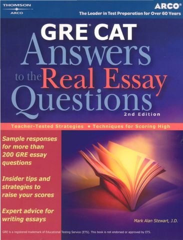 GRE CAT Answers to Real Essay Questions