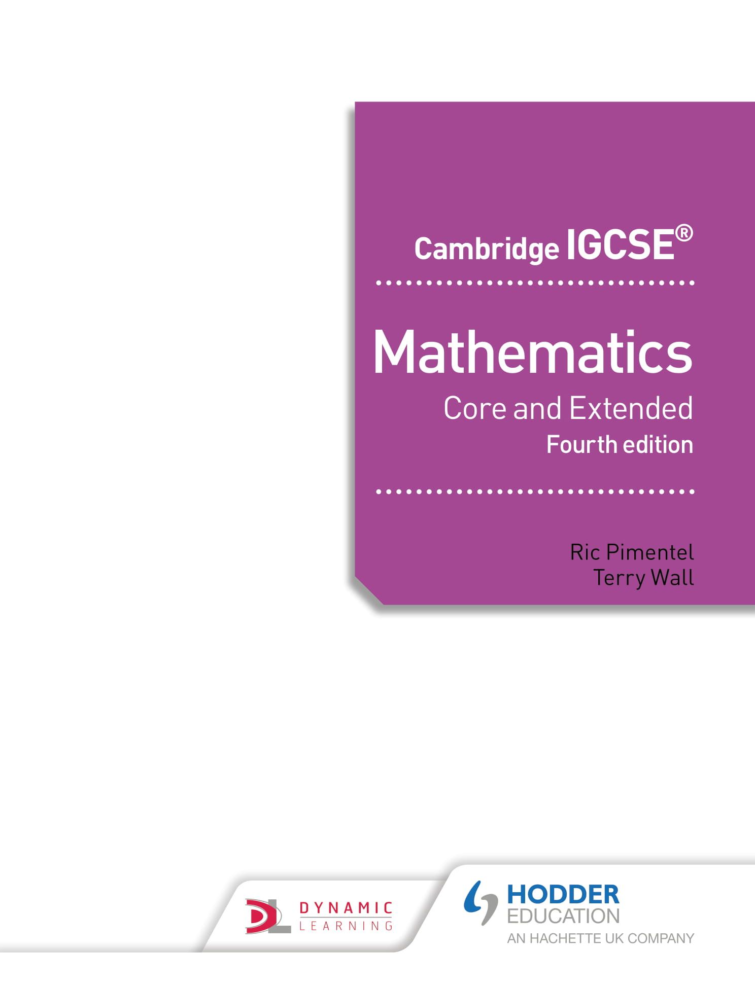 Cambridge igcse mathematics core and extended 4th edition e books max30