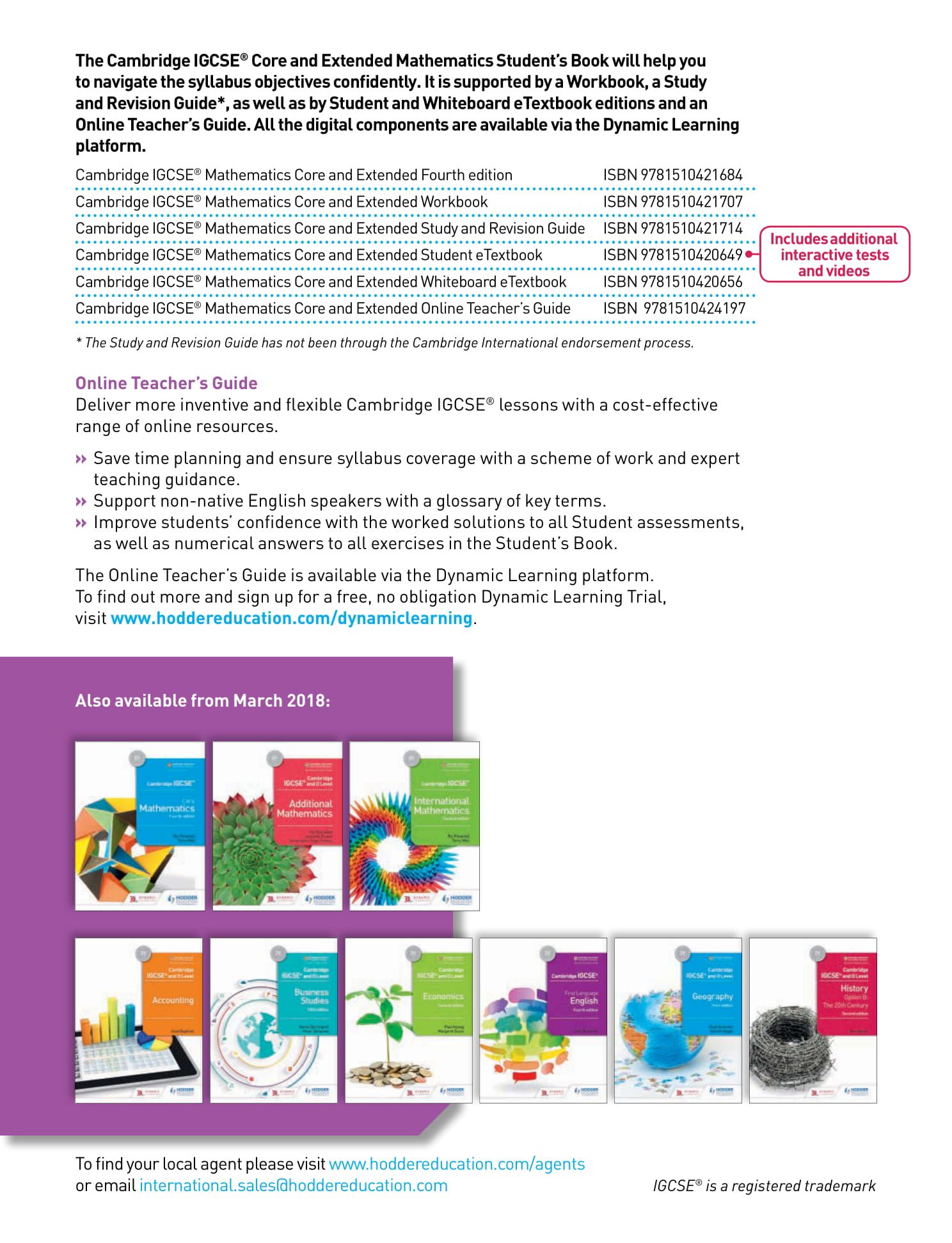 Cambridge Igcse Mathematics Core And Extended