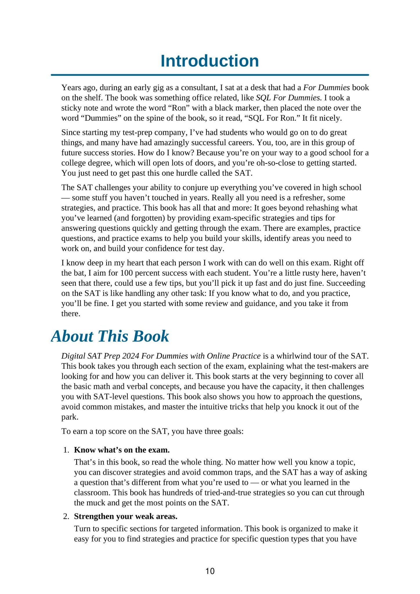 Digital SAT Prep 2024 For Dummies Ebooks Max30