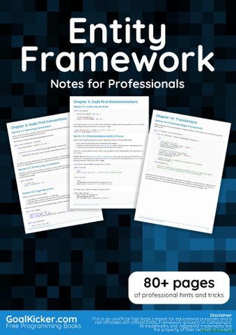 Entity Framework Notes for Professionals