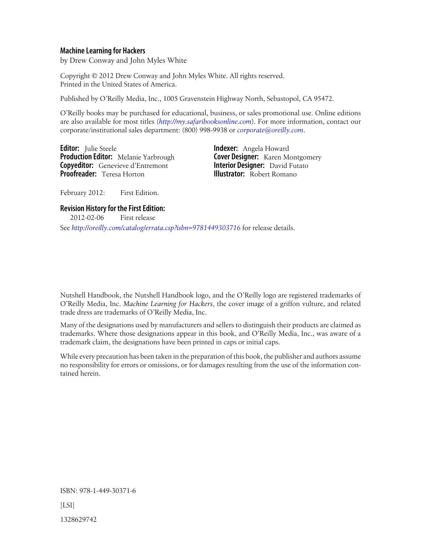 Machine Learning for Hackers: Case Studies and Algorithms to Get You S ...