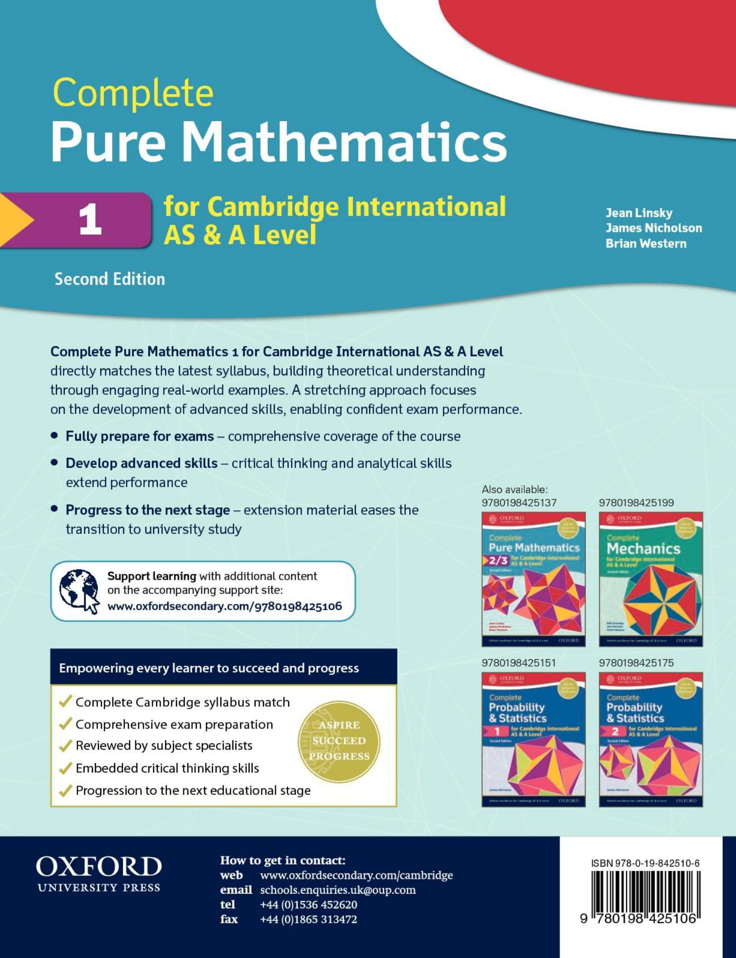 Complete Pure Mathematics 1 for Cambridge International AS & A Level