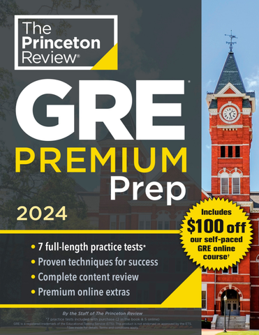 Princeton Review GRE Premium Prep, 2024 (mục lục không có số trang)
