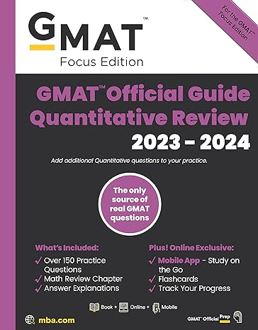 GMAT Official Guide 2023-2024 Review 3冊 quant_5251a7489cd945dfb22da9de