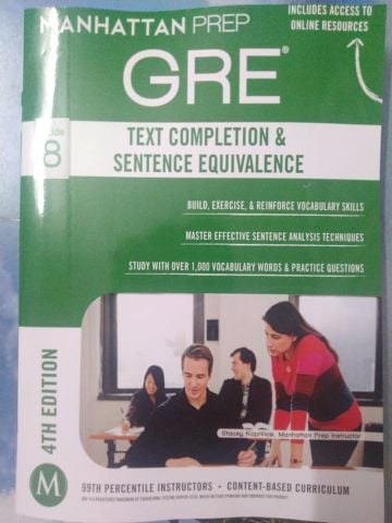 GRE Text Completion, sentence Equivalence