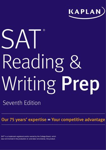 SAT Reading & Writing Prep, 7th Edition