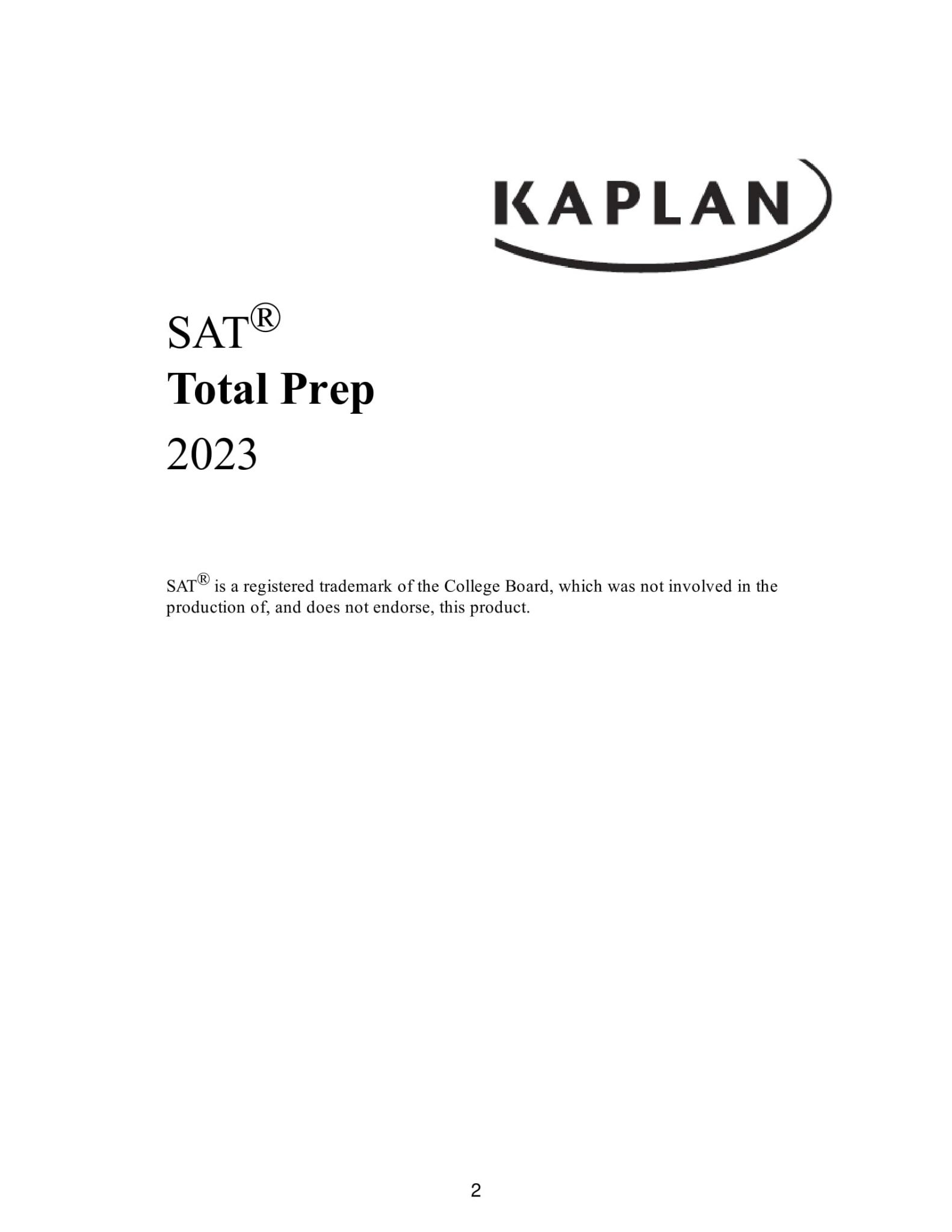 SAT Total Prep 2023 2,000+ Practice Questions + 5 Practice Tests E