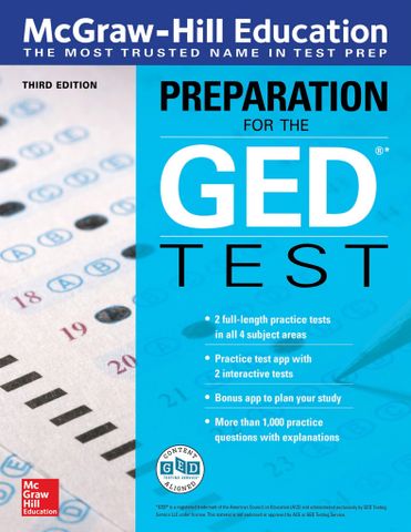 McGraw-Hill Education Preparation for the GED Test, Third Edition 3rd Edition