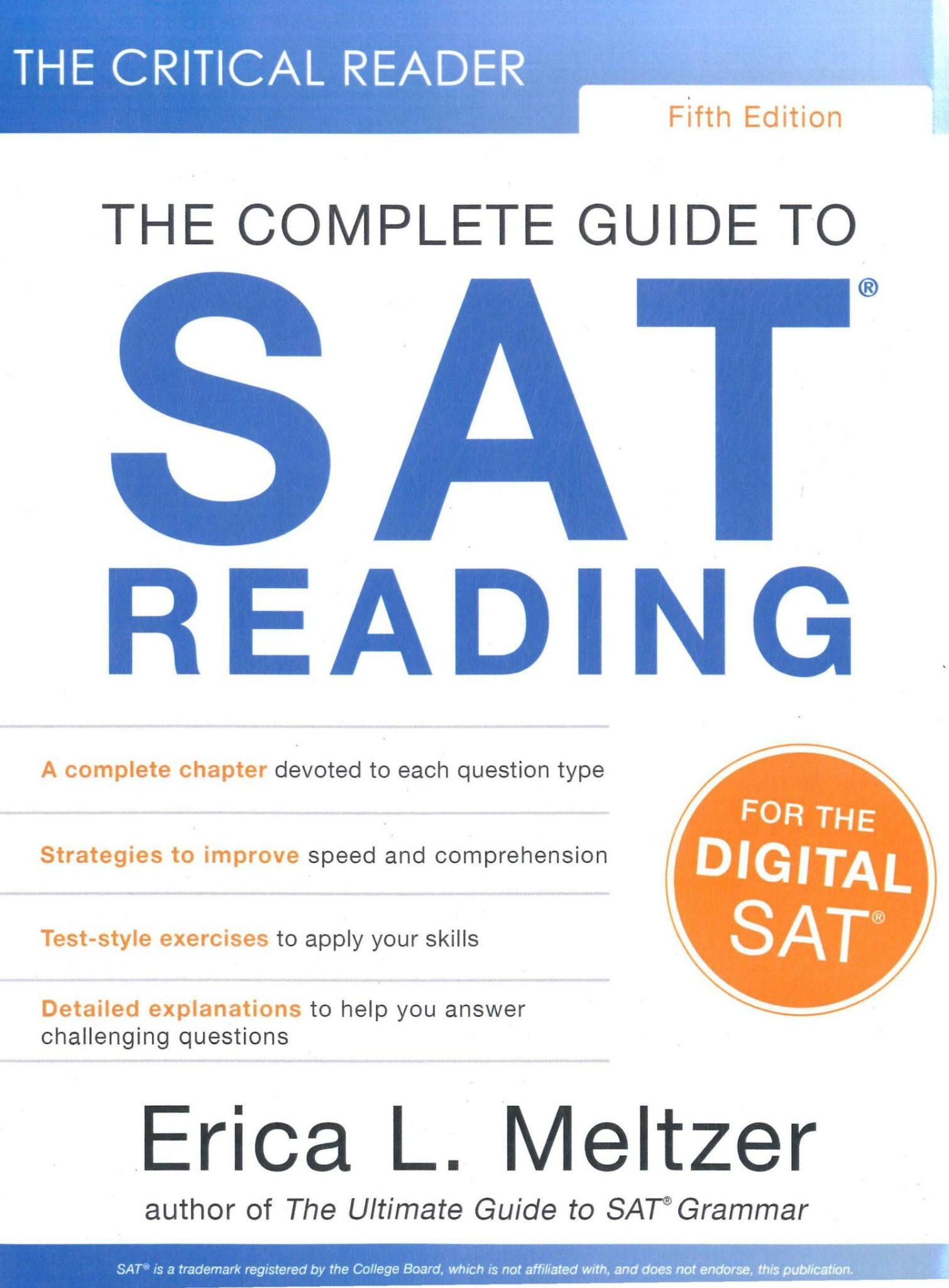 The Complete Guide to SAT Reading, 5th Edition for Digital SAT E