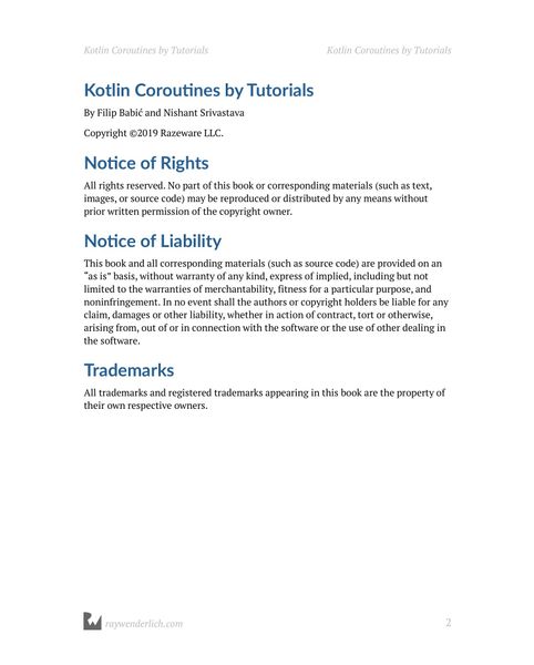 Kotlin Coroutines by Tutorials (Second Edition): Mastering Coroutines ...