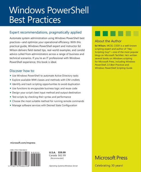 Windows PowerShell Best Practices – E-books Max30