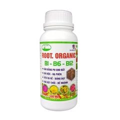 Phân bón hữu cơ root b1 b6 b12, chứa acid humic, fulvic, giúp ra rễ, bung chồi, đẻ nhánh, bón cây ăn trái, hoa kiểng, mai vàng (Chai 500ml)