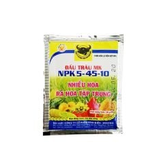 Phân bón npk Đầu Trâu 5-45-10 - kích ra hoa (gói 10g)