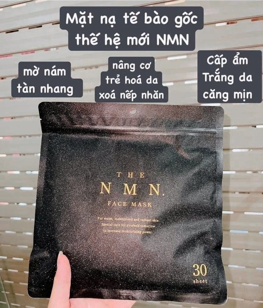 Miếng mặt nạ dưỡng trắng căng bóng da NMN của Nhật – Bé Bồng