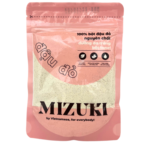 Bột đậu đỏ trắng da Mizuki 100g