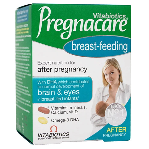 Vitamin bú Pregnacare Breastfeeding Anh 84 viên.