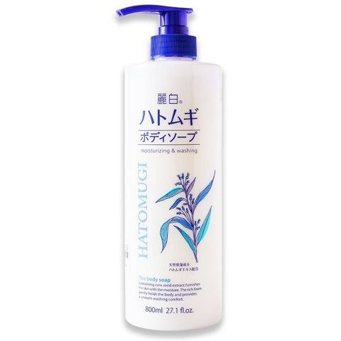Sữa tắm sáng da Hatomugi Nhật 800ml.