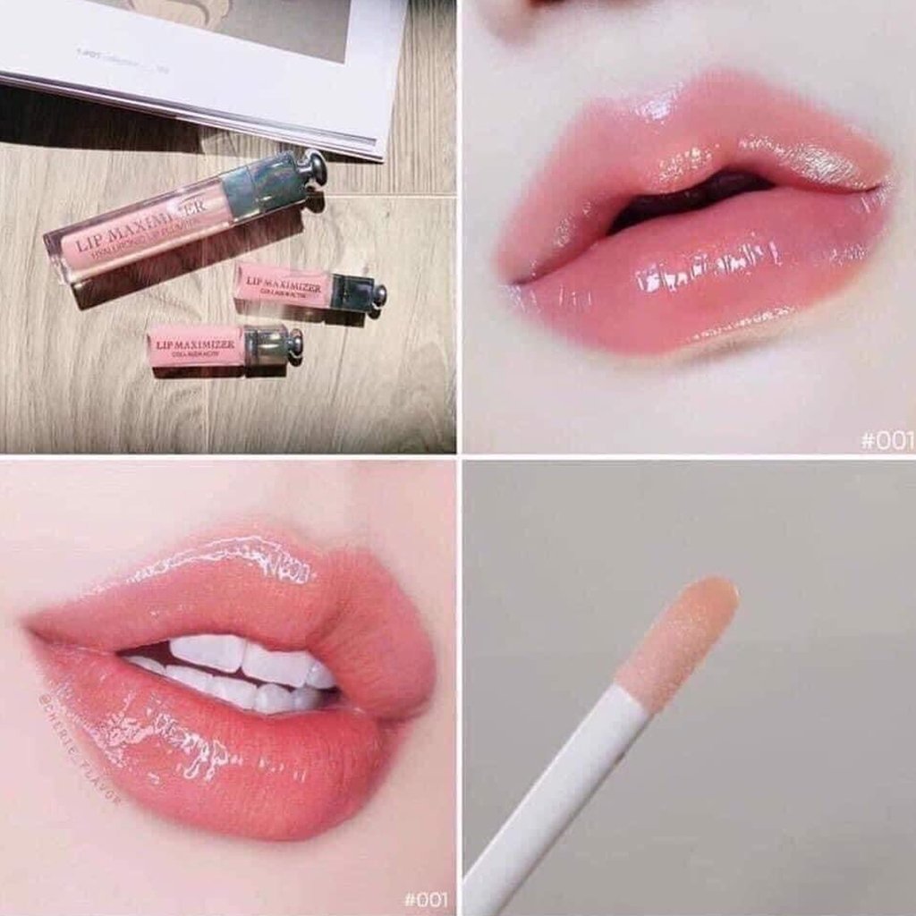 Son dưỡng môi Dior Addict Lip Maximizer Collagen Activ Lipgloss 001 6ml   Wowmart VN  100 hàng ngoại nhập