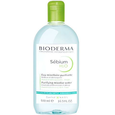 Nước tẩy trang Bioderma nắp xanh 500ml – Bé Bồng