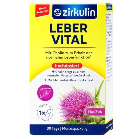 Thải độc gan & bổ gan Zirkulin Artischocke hộp 30 viên.