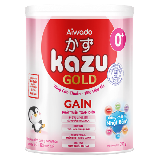 Sữa bột Kazu gain Gold 0+ 350g