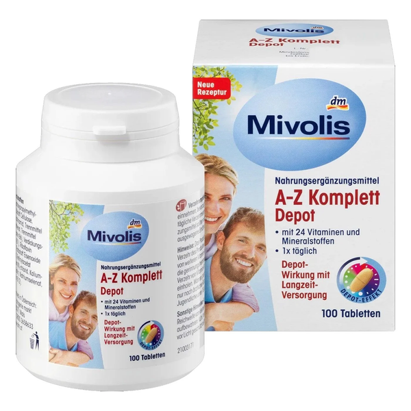 Vitamin tổng hợp A-Z Mivolis 100v