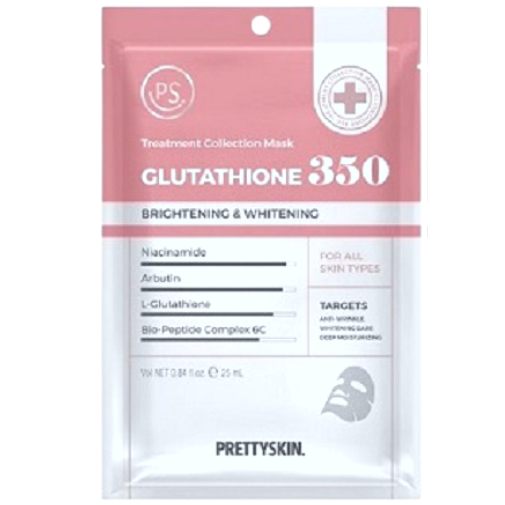 Mặt nạ Prettyskin Glutathione trắng da cấp ẩm lẻ 1 miếng
