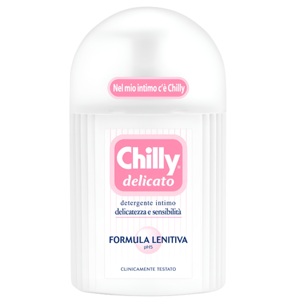 Dung dịch vệ sinh Chilly Delicato kháng khuẩn 200ml (hồng)