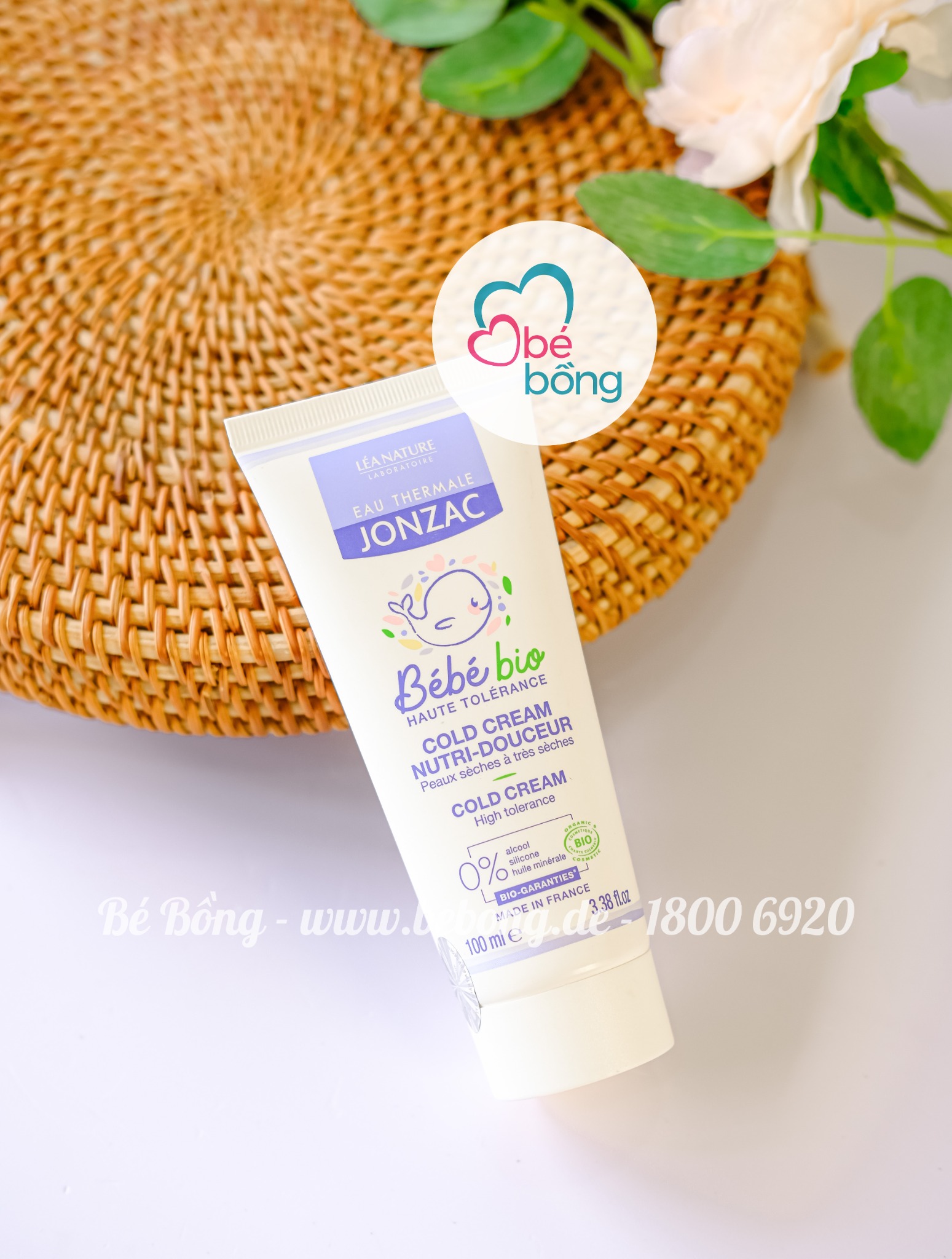 Jonzac Bébé Bio Cold Cream Nutri-Douceur 100ml