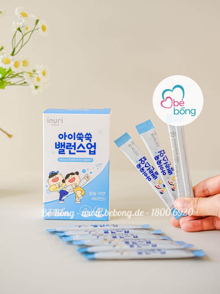 Bột canxi tảo biển sữa non Inuri Hàn Quốc (30 gói).