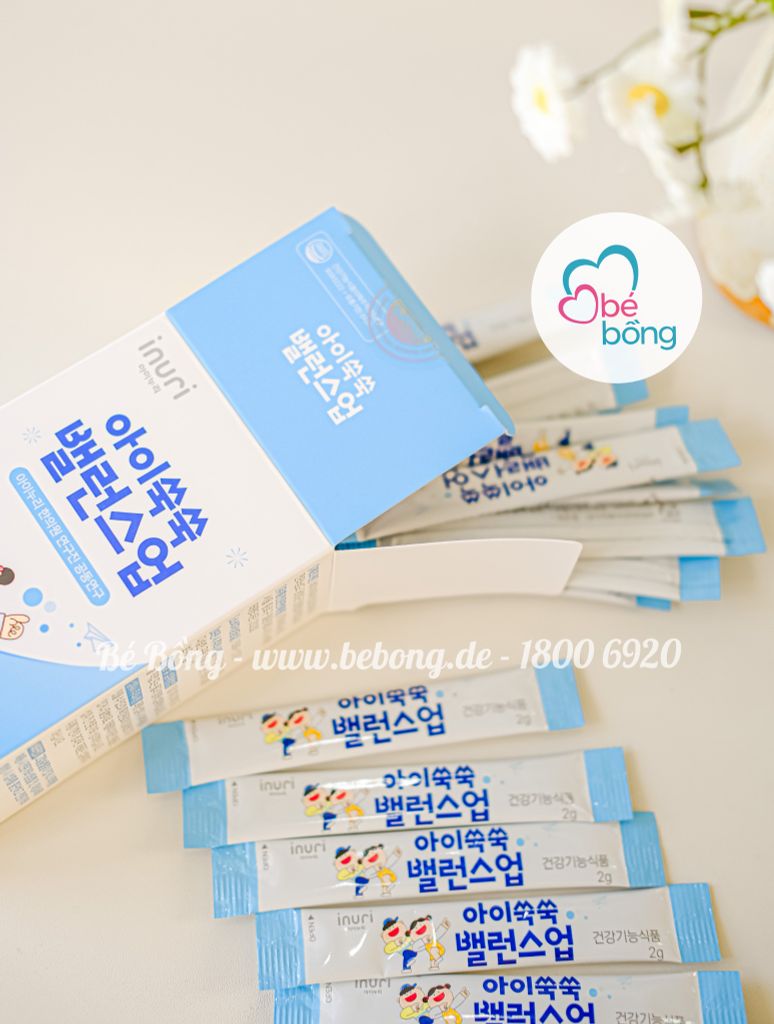 Bột canxi tảo biển sữa non Inuri Hàn Quốc (30 gói).