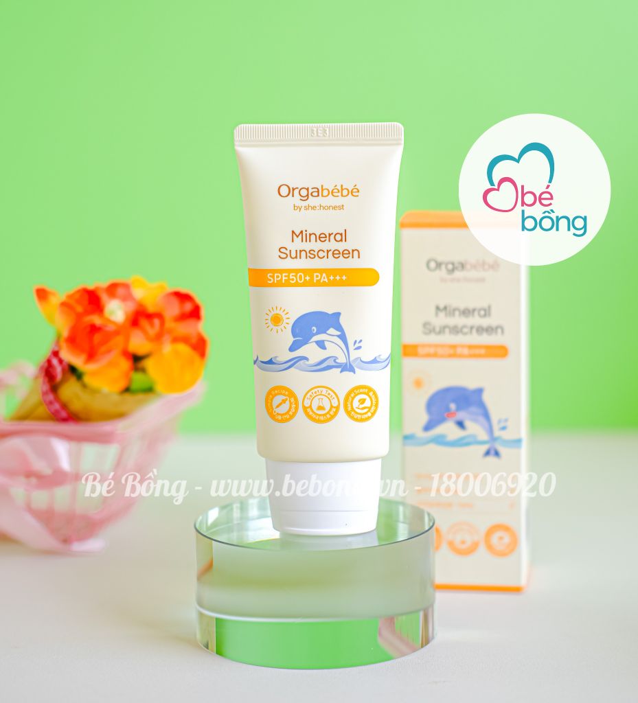 Kem chống nắng hữu cơ Orgabebe SPF 50PA+++ - Nội địa Hàn.