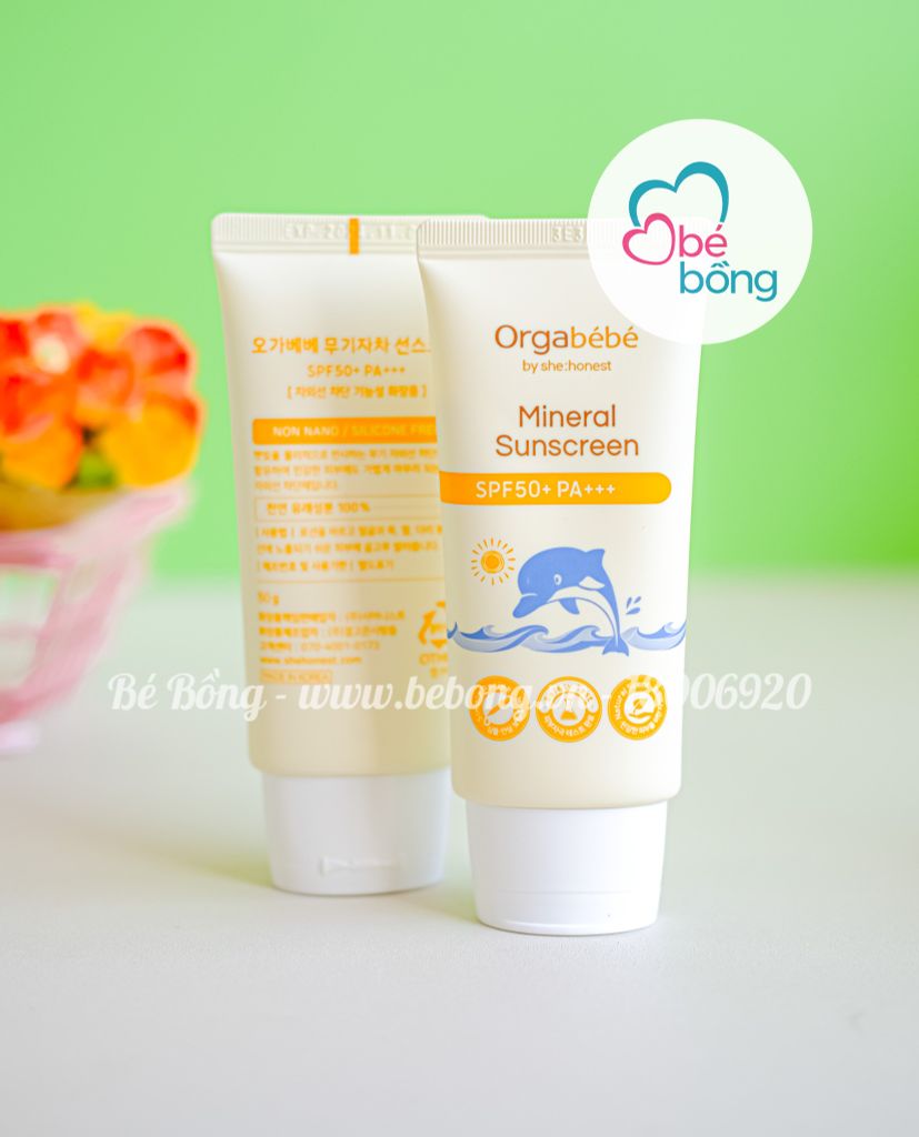 Kem chống nắng hữu cơ Orgabebe SPF 50PA+++ - Nội địa Hàn.