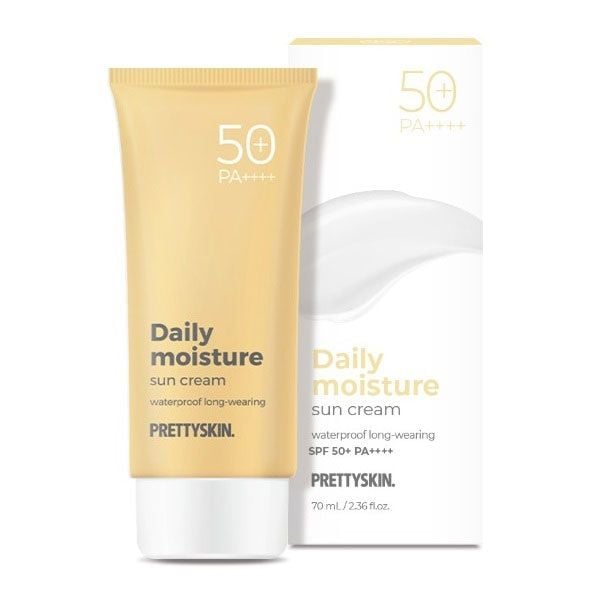 KCN Prettyskin Daily Moisture sun cream SPF50 PA++++ (màu vàng)
