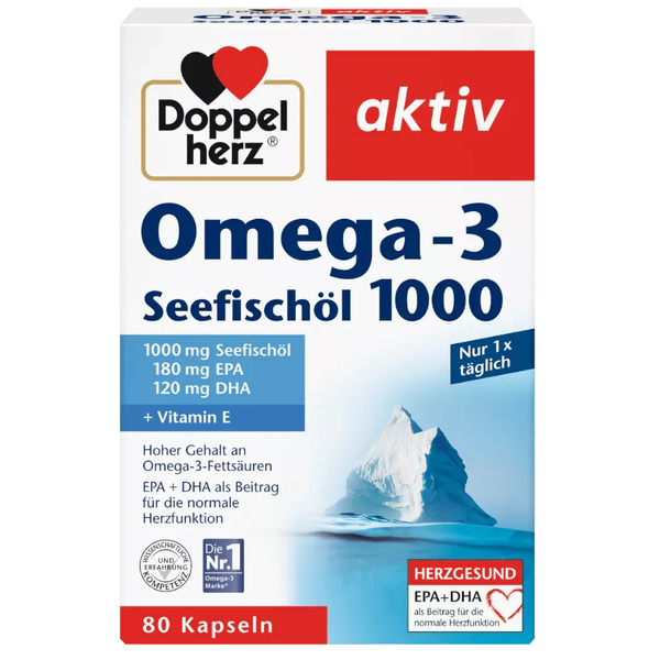 Dầu cá Omega 3 Seefischol 1000 Doppelherz 80 viên