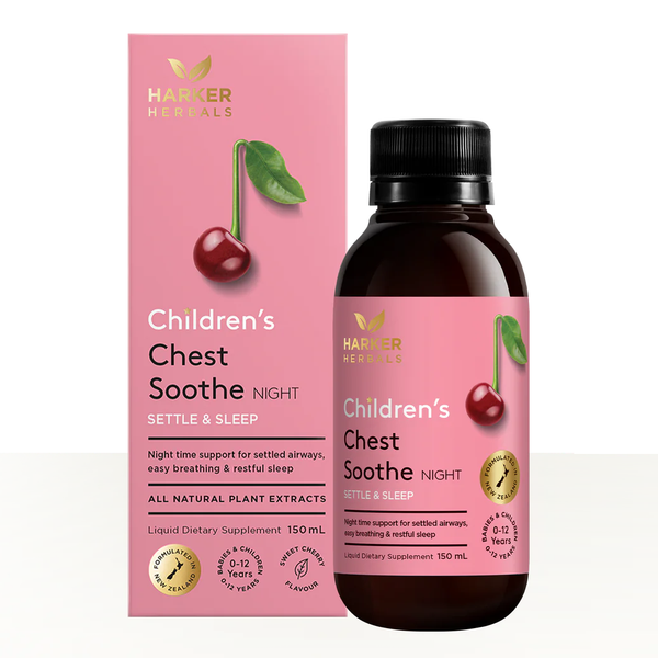 Siro thảo dược ho Harker Chest Soothe Night 150ml (0+)