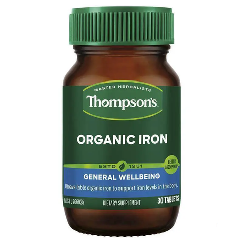 Sắt Thompsons Organic Iron 30v