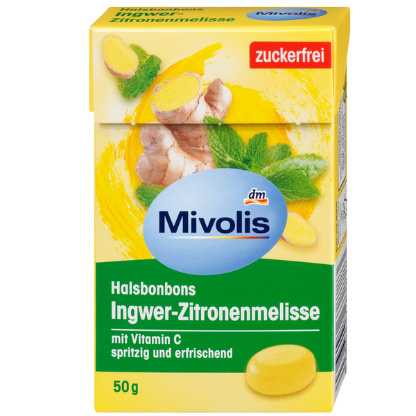 Viên ngậm gừng cốt chanh Mivolis 50g