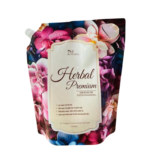 Nước giặt xả Herbal Premium túi 3 lít