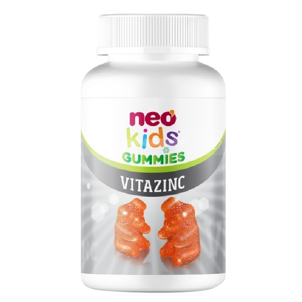 Kẹo Gummies Kẽm Vitamin C Neokids lọ 60 viên