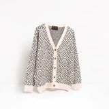 MONOGRAM CARDIGAN