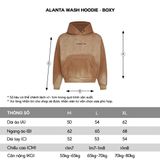 ALANTA WASH HOODIE - BOXY