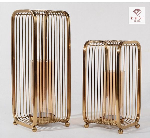  BÌNH HOA KHUNG SẮT VUÔNG 