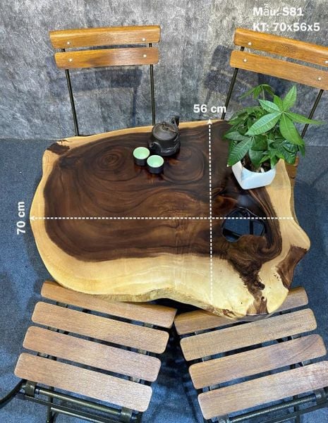  BÀN CAFE GỖ ME TÂY 